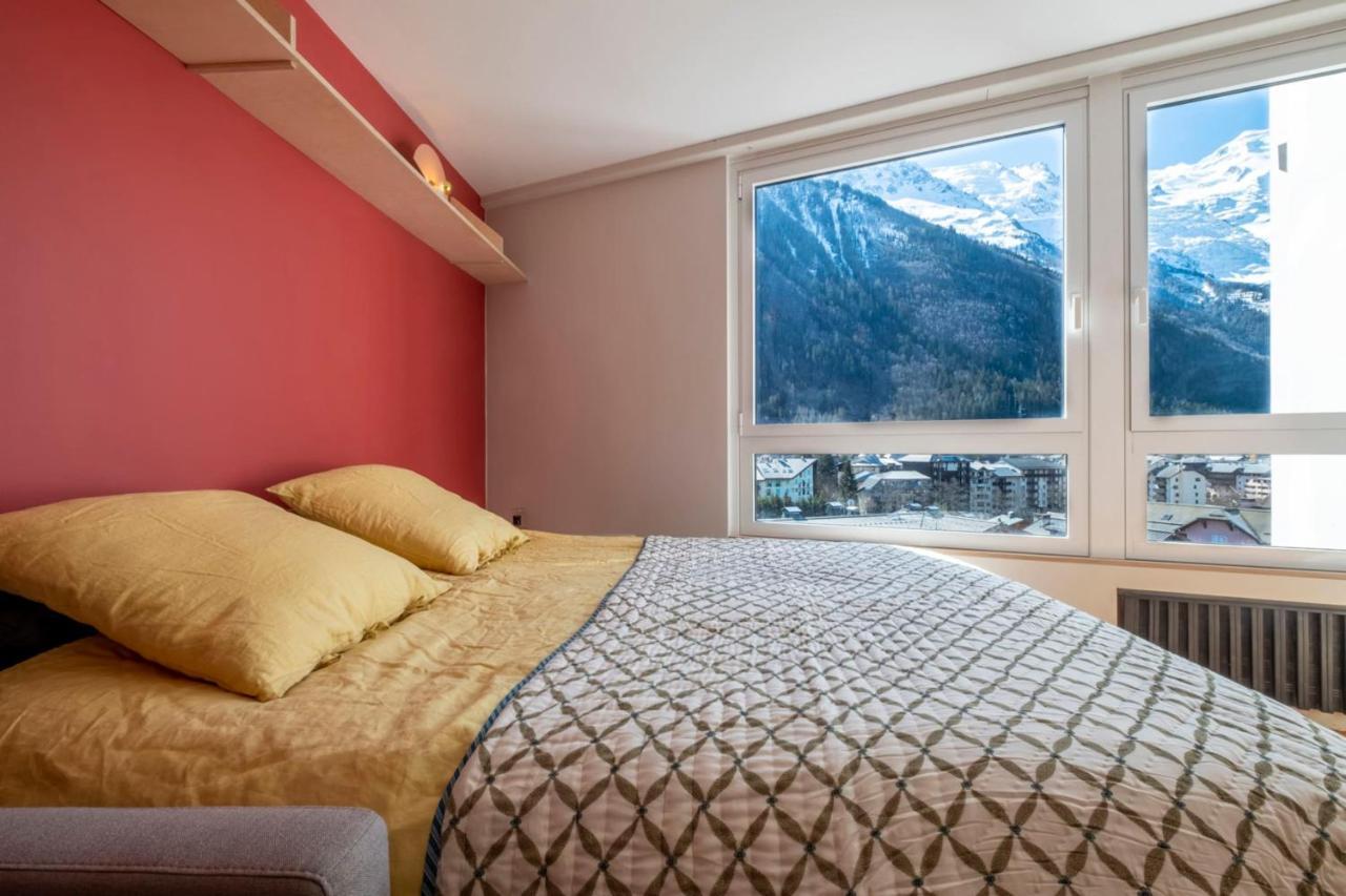 שאמוני Modern Studio With Mont Blanc View And Pool מראה חיצוני תמונה